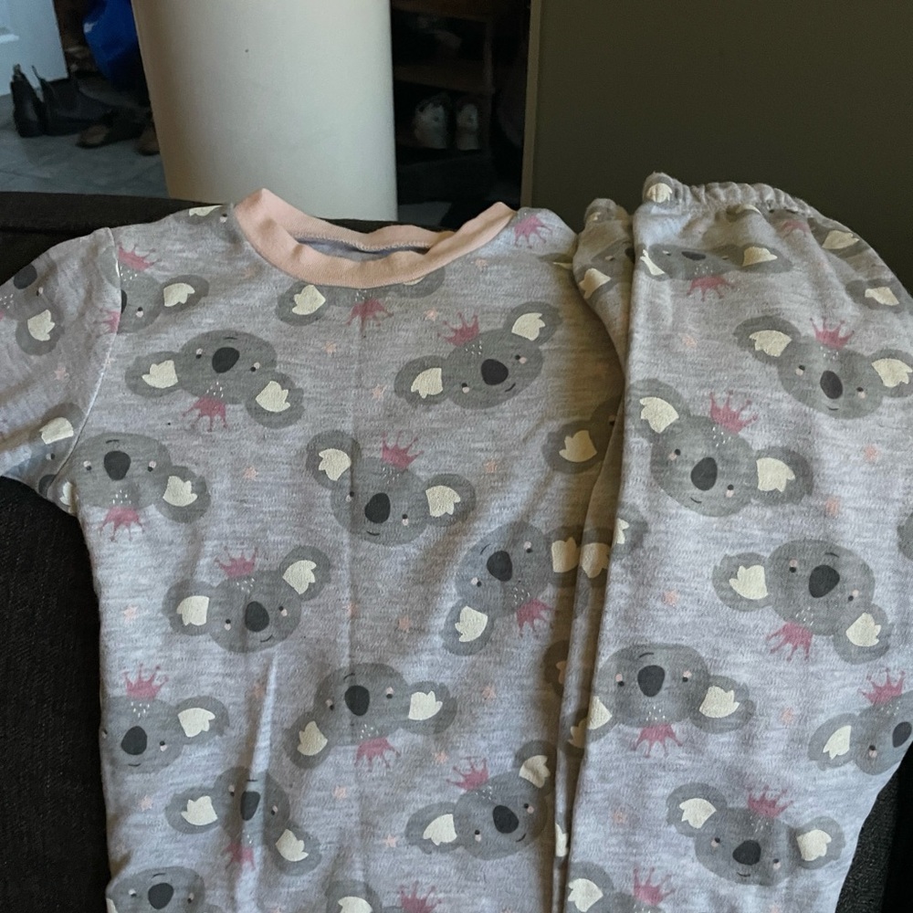Baby girl koala pj set like new